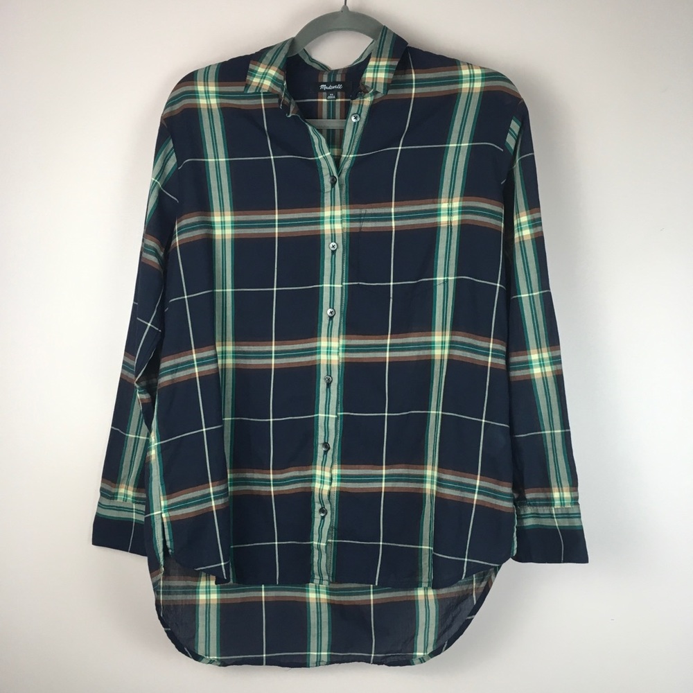 Madewell Oversize Ex-Boyfriend Plaid Shirt XS